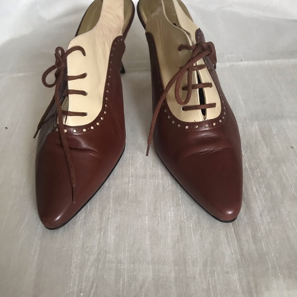 Escada Vintage Oxford Heels sz 8.5 - Picture 10 of 13